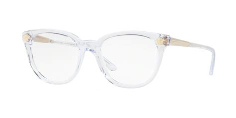 clear versace eyeglasses|clear versace glasses on face.